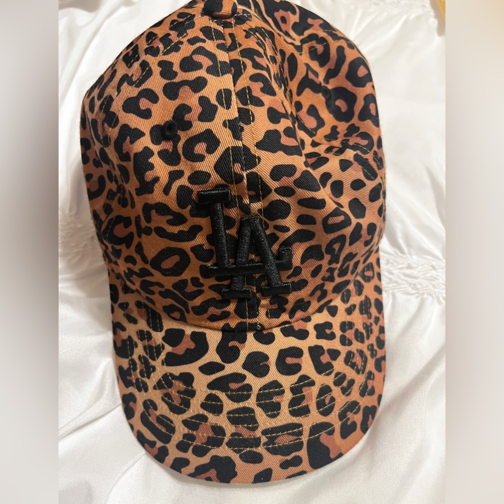 LA Leopard Print Cap